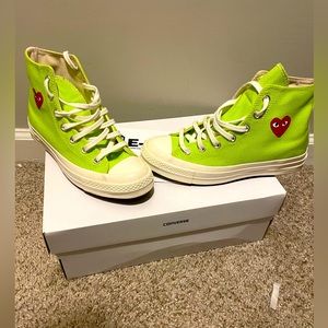 Green Comme des Garçon Converse Sneakers